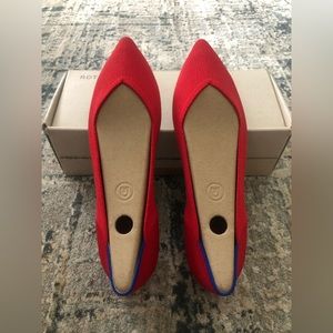 Rothy’s Point Shoes red new with box size 9.5